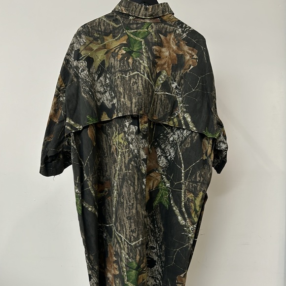 Oversize Outfitters Men’s Outdoor Hunting Button Down Short Sleeve Shirt Sixe 5X - Picture 5 of 5